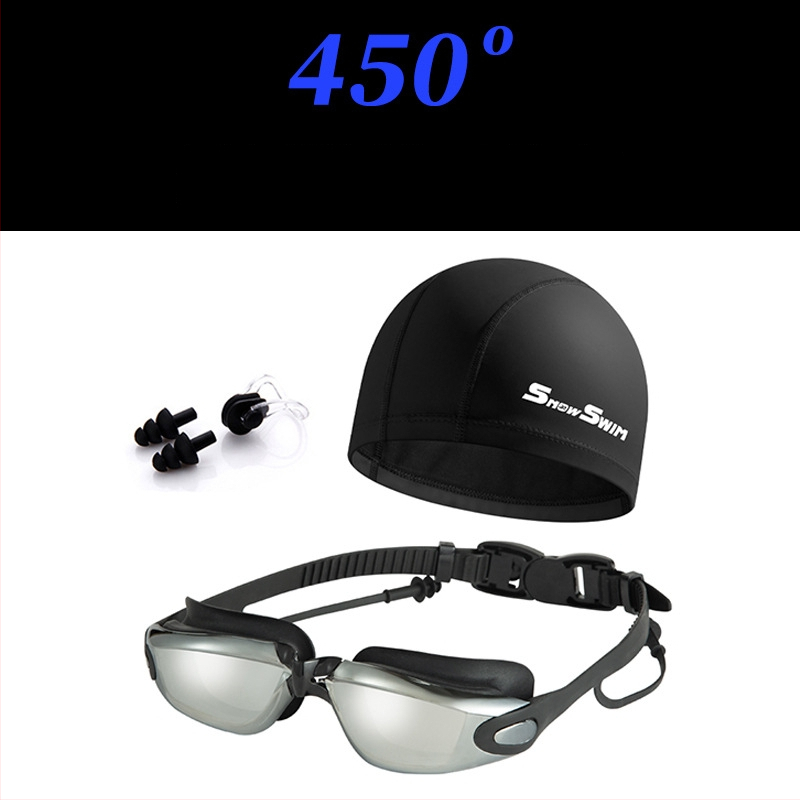 SnowSwim antifog peldēšanas brilles, PC lēcas, pieaugušajiem