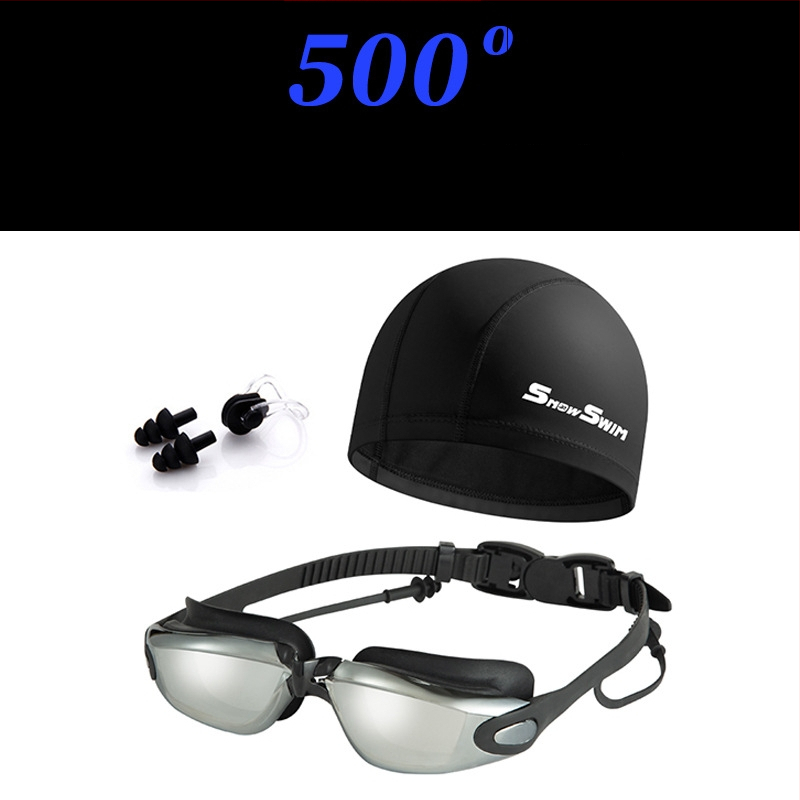 SnowSwim antifog peldēšanas brilles, PC lēcas, pieaugušajiem