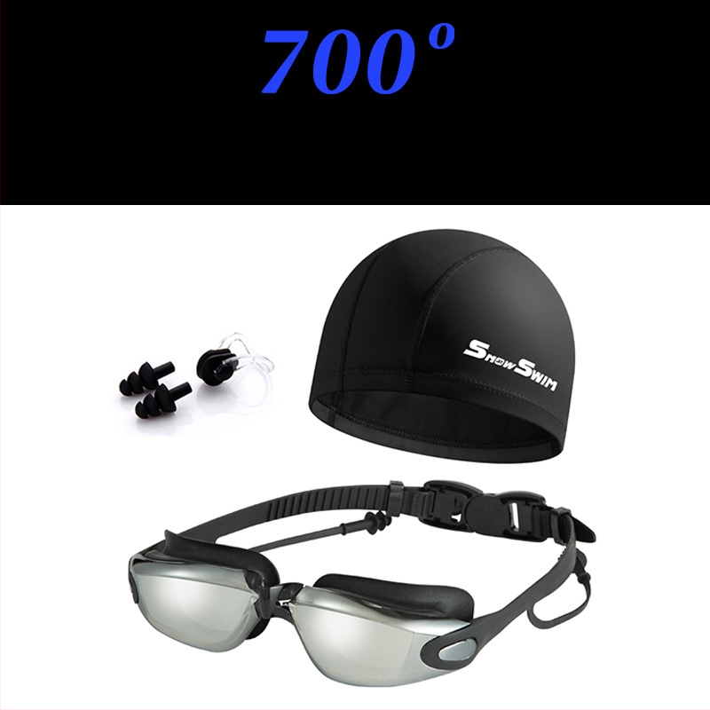 SnowSwim antifog peldēšanas brilles, PC lēcas, pieaugušajiem