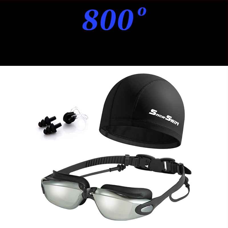 SnowSwim antifog peldēšanas brilles, PC lēcas, pieaugušajiem