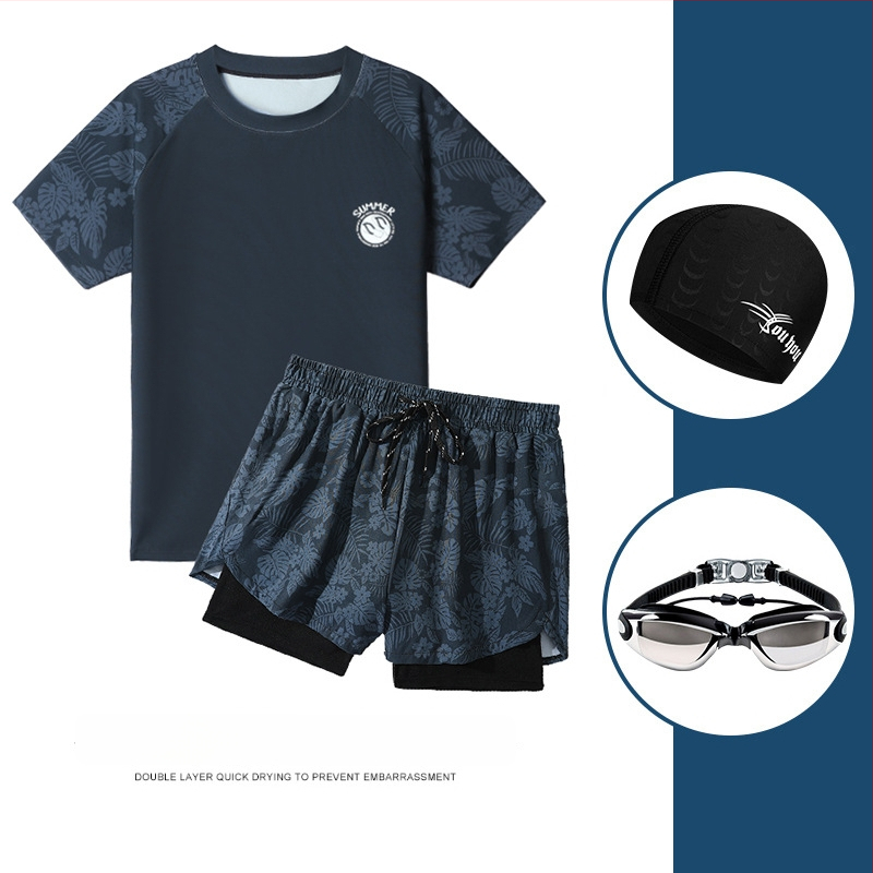 Vyrų maudymosi komplektas – poliesterio audinys, poliesterio pamušalas, briefs stilius, tinkamas plaukiojimui ir vandens pratyboms