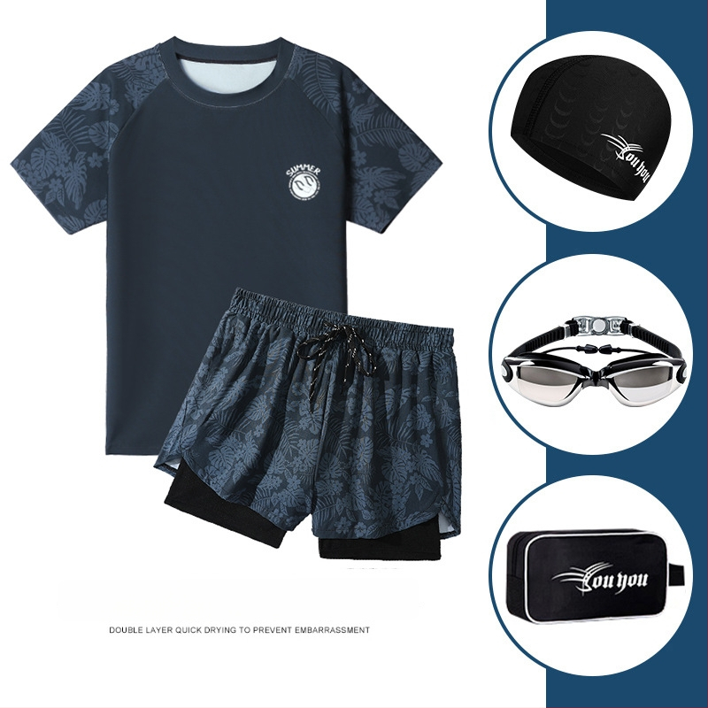 Vyrų maudymosi komplektas – poliesterio audinys, poliesterio pamušalas, briefs stilius, tinkamas plaukiojimui ir vandens pratyboms