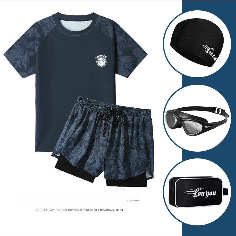 Vyrų maudymosi komplektas – poliesterio audinys, poliesterio pamušalas, briefs stilius, tinkamas plaukiojimui ir vandens pratyboms