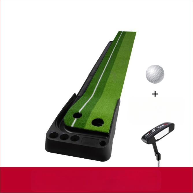 Golfa puttinga treniņkomplekta ar atgriezeno bumbu un barjeru, pārnēsājams, plastmasas mākslīgais zālens; logotipa druka; pielāgošana pieejama