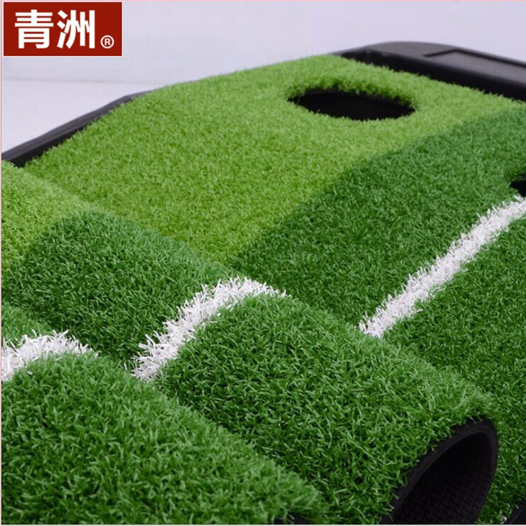 Golfa puttinga treniņkomplekta ar atgriezeno bumbu un barjeru, pārnēsājams, plastmasas mākslīgais zālens; logotipa druka; pielāgošana pieejama