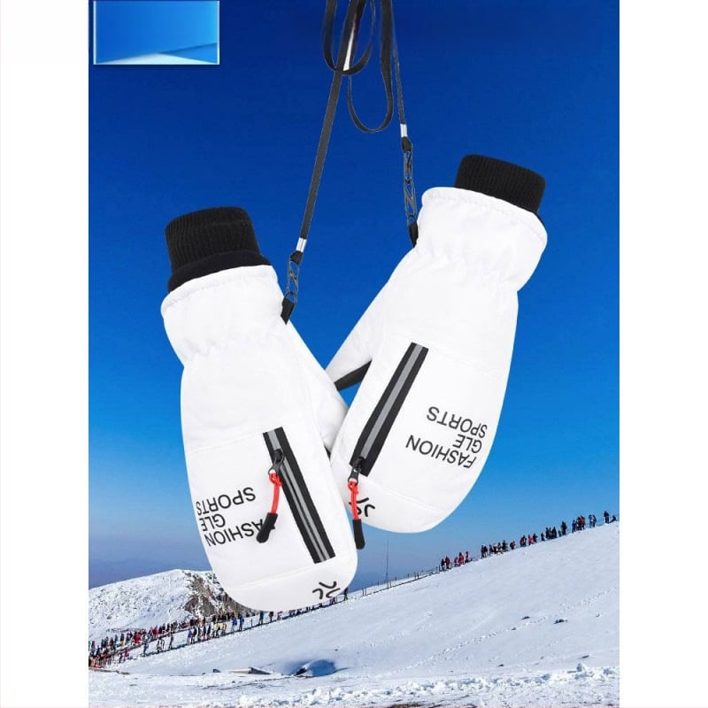 Slēpošanas cimdi (neitrāls dzimums; universāls vecums; materiāls: gumija/plastika; autorizēta privāta zīmola)