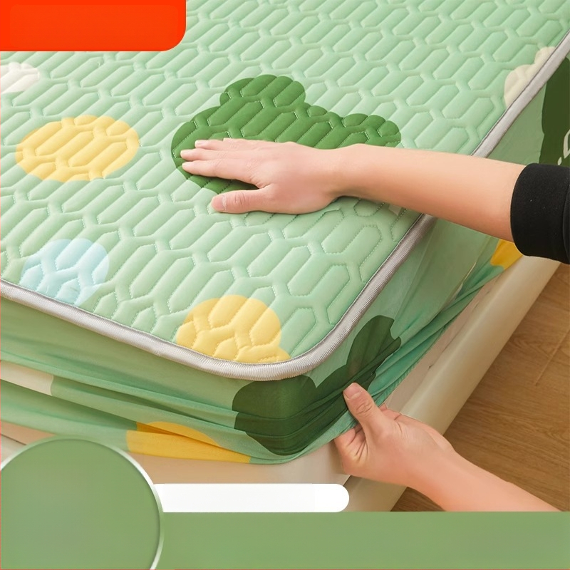 Natūralus lateksas Ice Silk lovos komplektas, 3 dalys, šiuolaikinis minimalistinis stilius, latekso kiekis 90%+