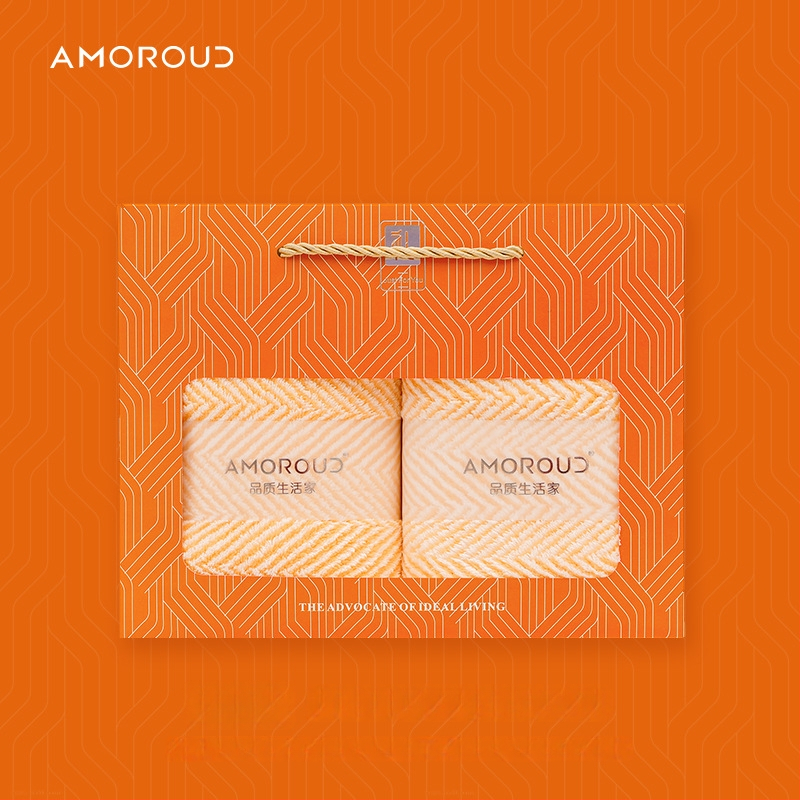 Mufando Dovanų komplektas vonios rankšluosčiams – Elegantiški prabangūs rankšluosčiai, Coral Fleece, 280 g, Siuvimas, Dovanų Dėžutė