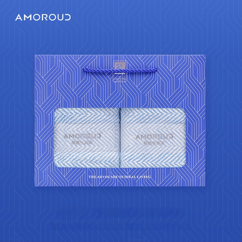 Mufando Dovanų komplektas vonios rankšluosčiams – Elegantiški prabangūs rankšluosčiai, Coral Fleece, 280 g, Siuvimas, Dovanų Dėžutė