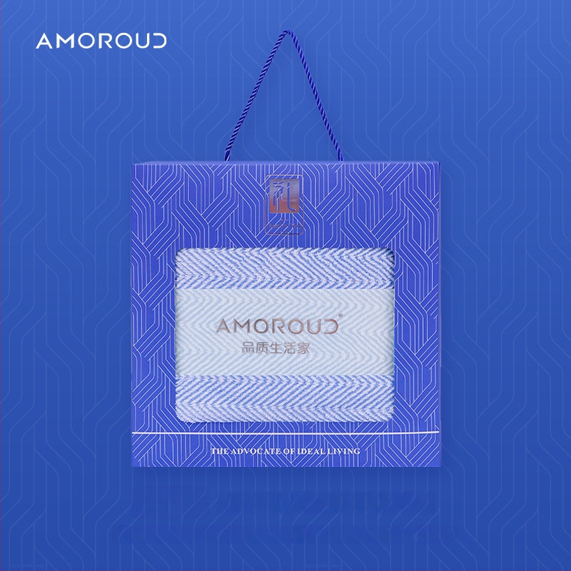 Mufando Dovanų komplektas vonios rankšluosčiams – Elegantiški prabangūs rankšluosčiai, Coral Fleece, 280 g, Siuvimas, Dovanų Dėžutė