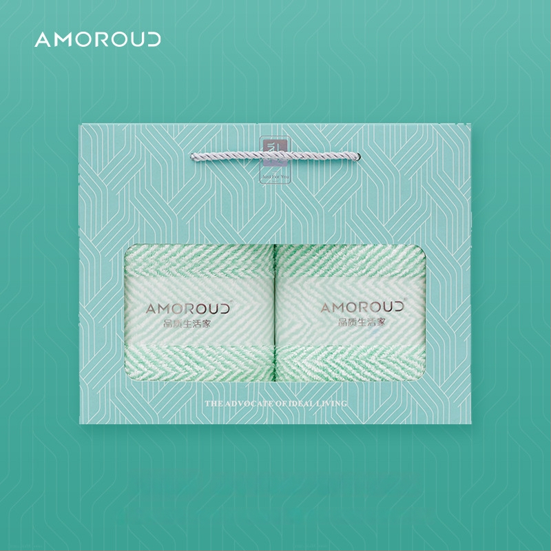 Mufando Dovanų komplektas vonios rankšluosčiams – Elegantiški prabangūs rankšluosčiai, Coral Fleece, 280 g, Siuvimas, Dovanų Dėžutė