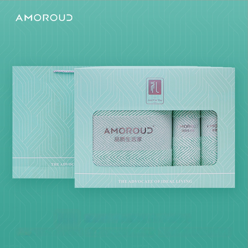 Mufando Dovanų komplektas vonios rankšluosčiams – Elegantiški prabangūs rankšluosčiai, Coral Fleece, 280 g, Siuvimas, Dovanų Dėžutė