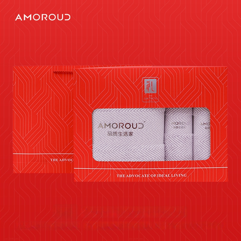 Mufando Dovanų komplektas vonios rankšluosčiams – Elegantiški prabangūs rankšluosčiai, Coral Fleece, 280 g, Siuvimas, Dovanų Dėžutė