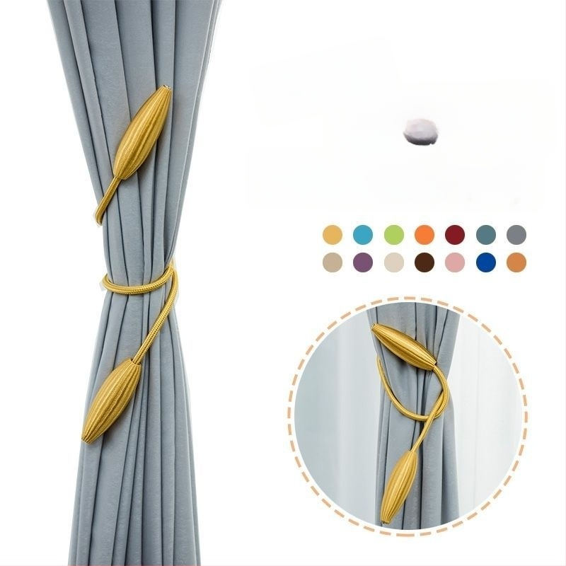 Užuolaidų raišteliai (poros) – Prekės ženklas Unique, Medžiaga: Audinys, Stilius: Nordic