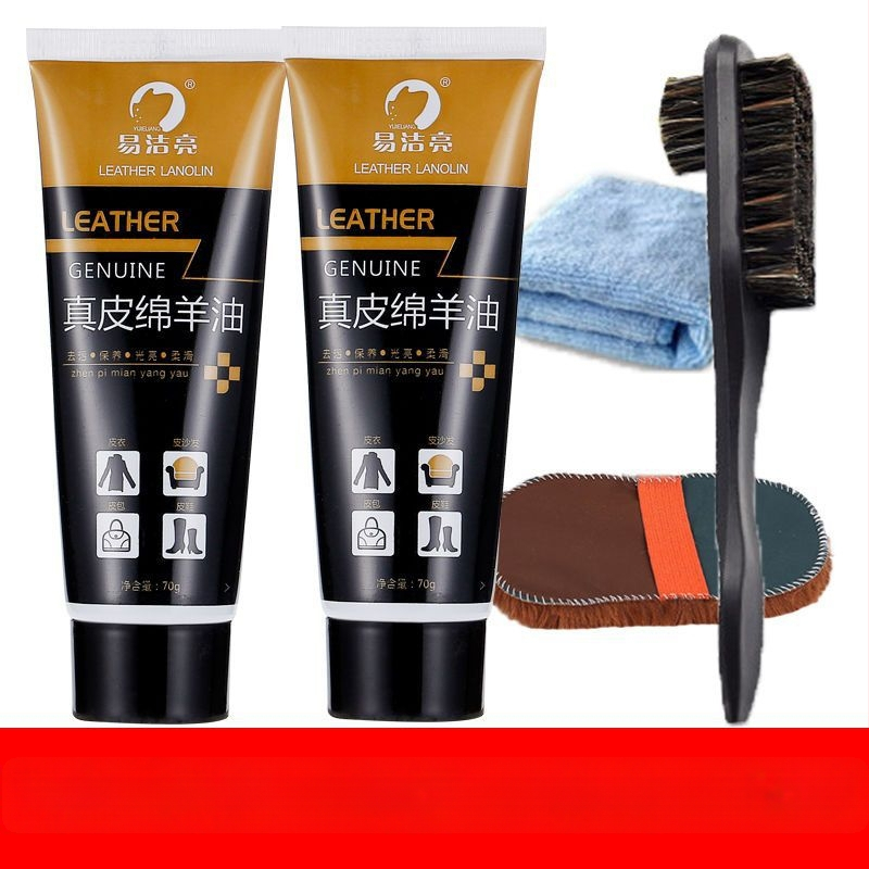 Bőr cipőpolírozó készlet – szilárd polírozó, karbantartó olaj és tisztító kefék készlet