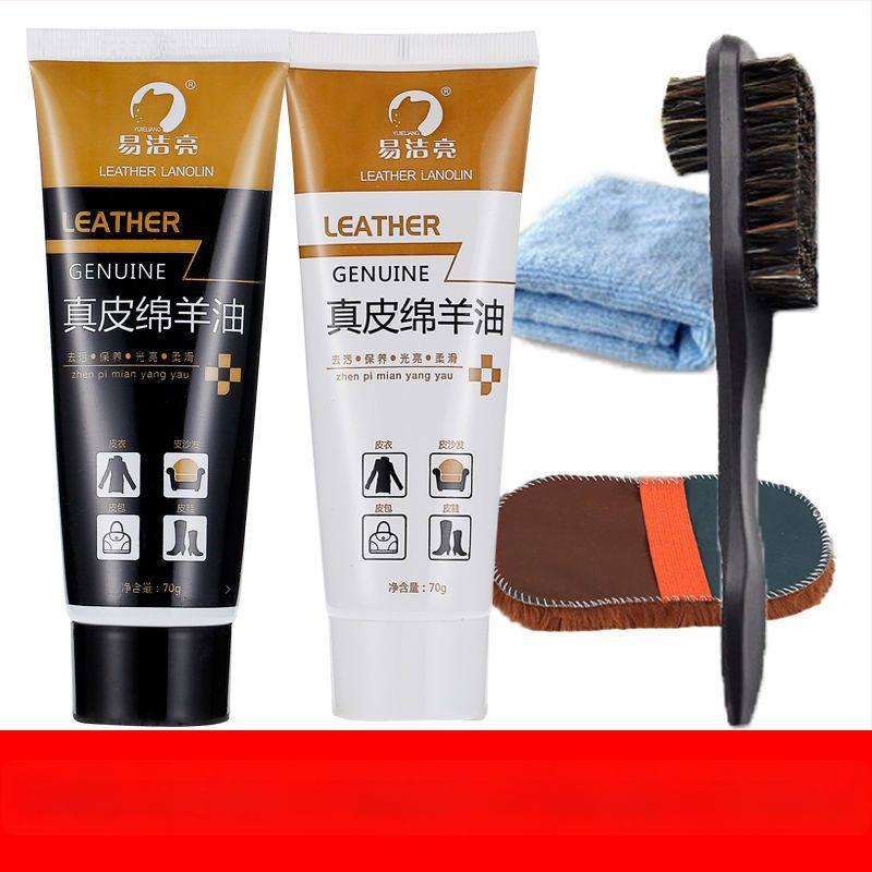 Bőr cipőpolírozó készlet – szilárd polírozó, karbantartó olaj és tisztító kefék készlet