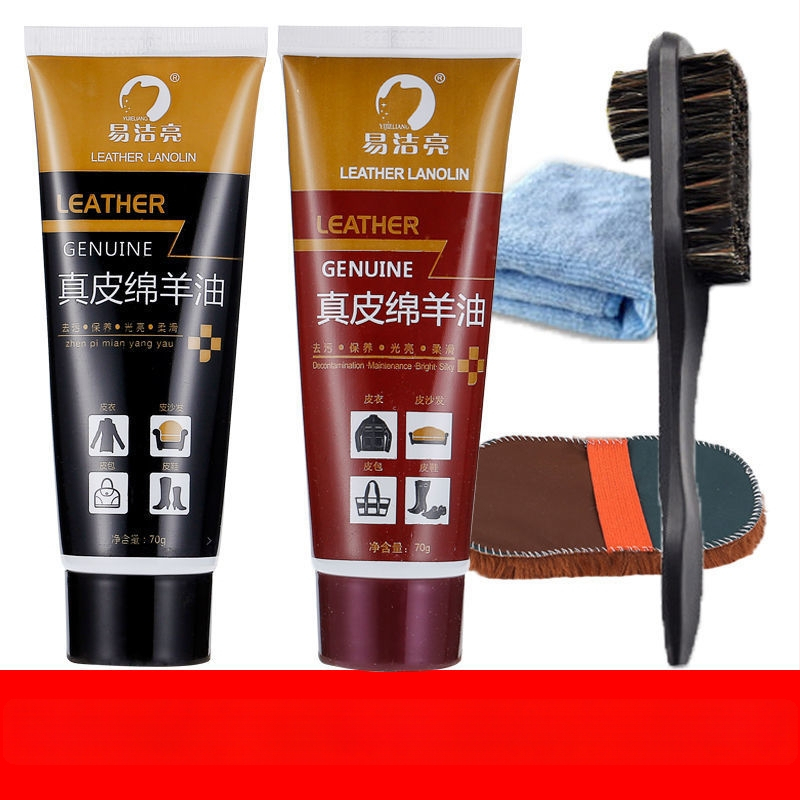 Bőr cipőpolírozó készlet – szilárd polírozó, karbantartó olaj és tisztító kefék készlet