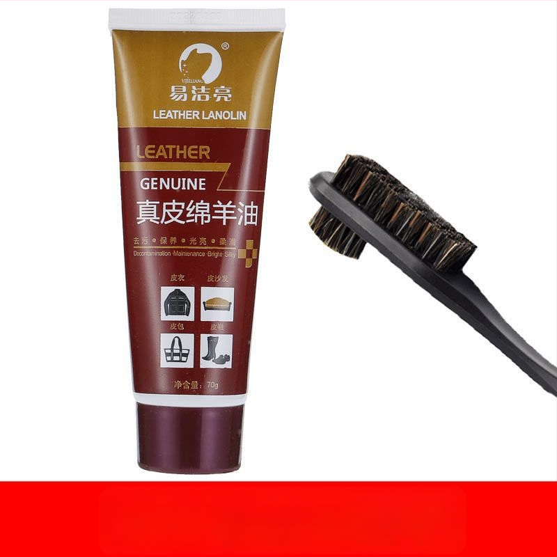 Bőr cipőpolírozó készlet – szilárd polírozó, karbantartó olaj és tisztító kefék készlet