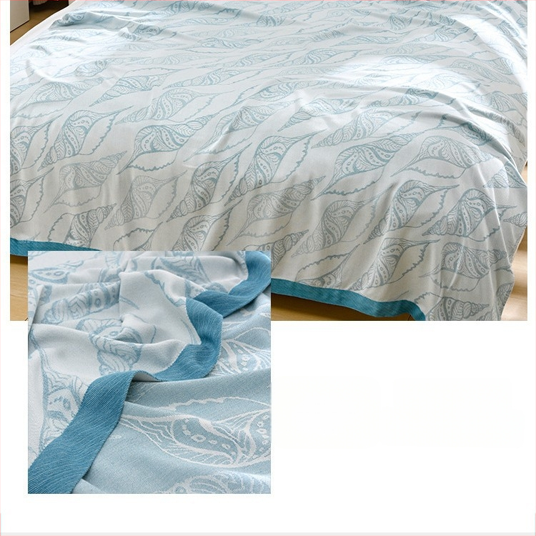 Bambuszrostból készült takaró – hűs Ice Silk érzet, egész évben használható, virágos minta, modern minimalist stílus, súly 800-999 g