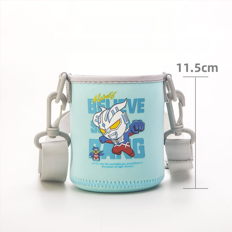 Laste tassiümbris - karikatuurne disain, kanga materjal, kohandamine saadaval, logotüübi trükkimine võimalik, esmaklassiline kvaliteet