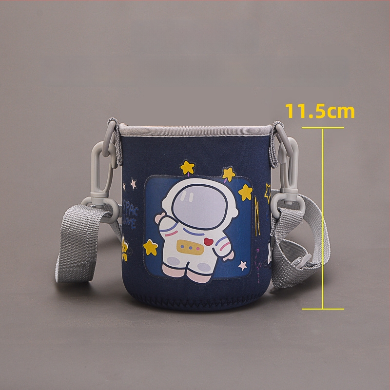 Laste tassiümbris - karikatuurne disain, kanga materjal, kohandamine saadaval, logotüübi trükkimine võimalik, esmaklassiline kvaliteet