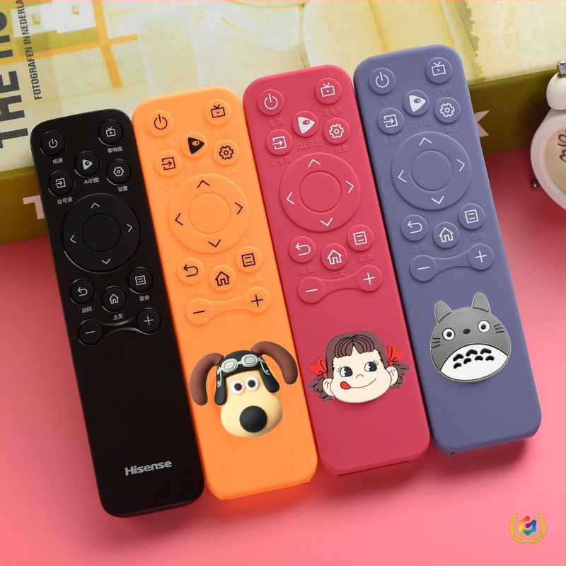 CN3A61 Hisense nuotolinio valdymo apsauginis silikoninis dėklas, pilna apsauga, atsparus smūgiams, medvilnės pamušalas, paprastas ir šiuolaikiškas stilius, dulkių atsparus