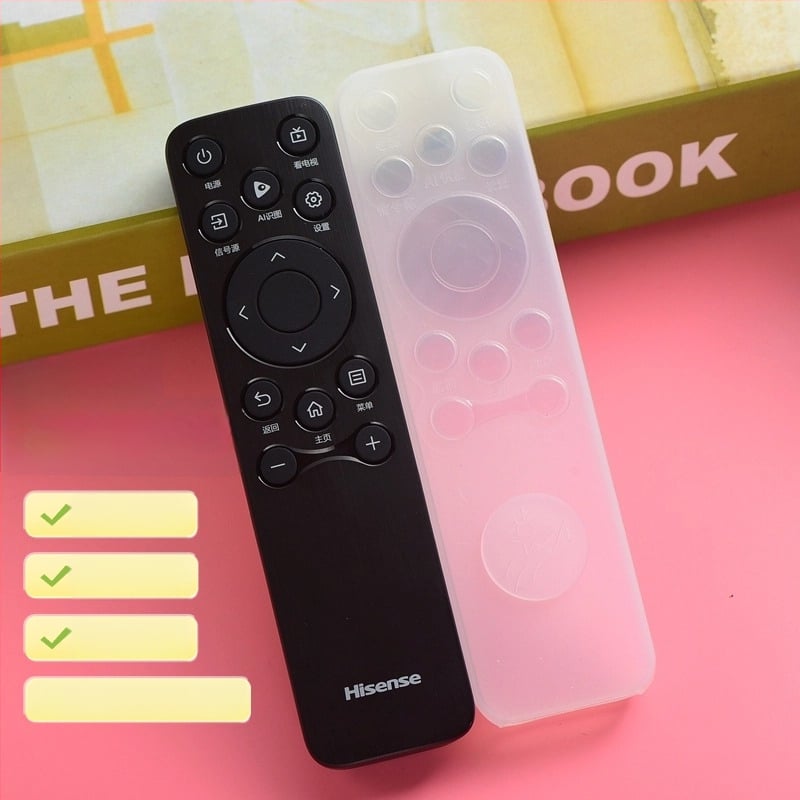 CN3A61 Hisense nuotolinio valdymo apsauginis silikoninis dėklas, pilna apsauga, atsparus smūgiams, medvilnės pamušalas, paprastas ir šiuolaikiškas stilius, dulkių atsparus