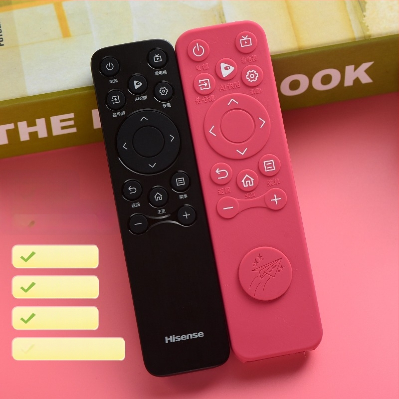 CN3A61 Hisense nuotolinio valdymo apsauginis silikoninis dėklas, pilna apsauga, atsparus smūgiams, medvilnės pamušalas, paprastas ir šiuolaikiškas stilius, dulkių atsparus