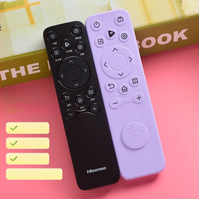 CN3A61 Hisense nuotolinio valdymo apsauginis silikoninis dėklas, pilna apsauga, atsparus smūgiams, medvilnės pamušalas, paprastas ir šiuolaikiškas stilius, dulkių atsparus