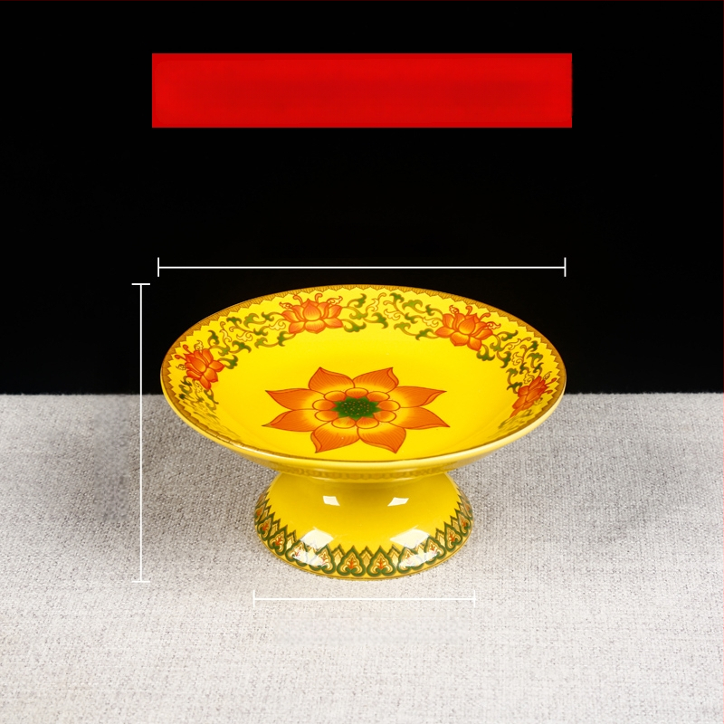 Vaisių lėkštė Budai, dekoratyvinė lėkštė su šilko gėle, universalaus stiliaus, paviršius: kitas, dovana gimtadieniui