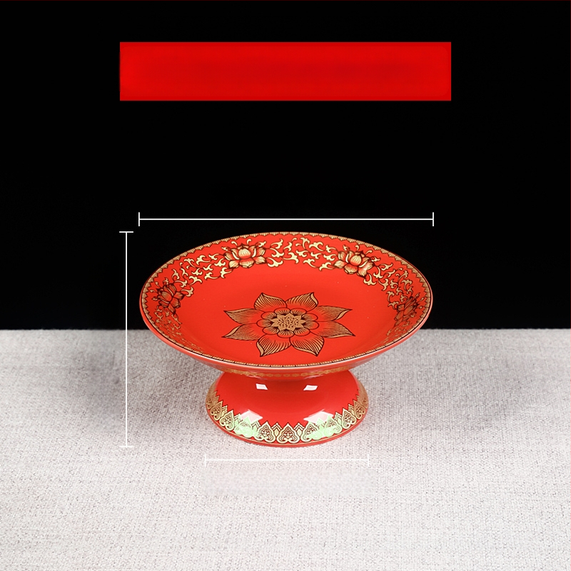 Vaisių lėkštė Budai, dekoratyvinė lėkštė su šilko gėle, universalaus stiliaus, paviršius: kitas, dovana gimtadieniui