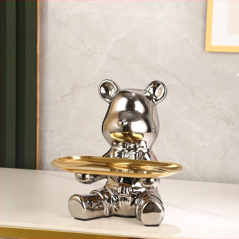 Lufi kutya szobor szintetikus gyantából - modern, minimalist dizájn a nappaliba és szekrényekhez; Anyag: szintetikus gyanta; Kategória: gyanta kézműves tárgyak; Ajándék új otthonra