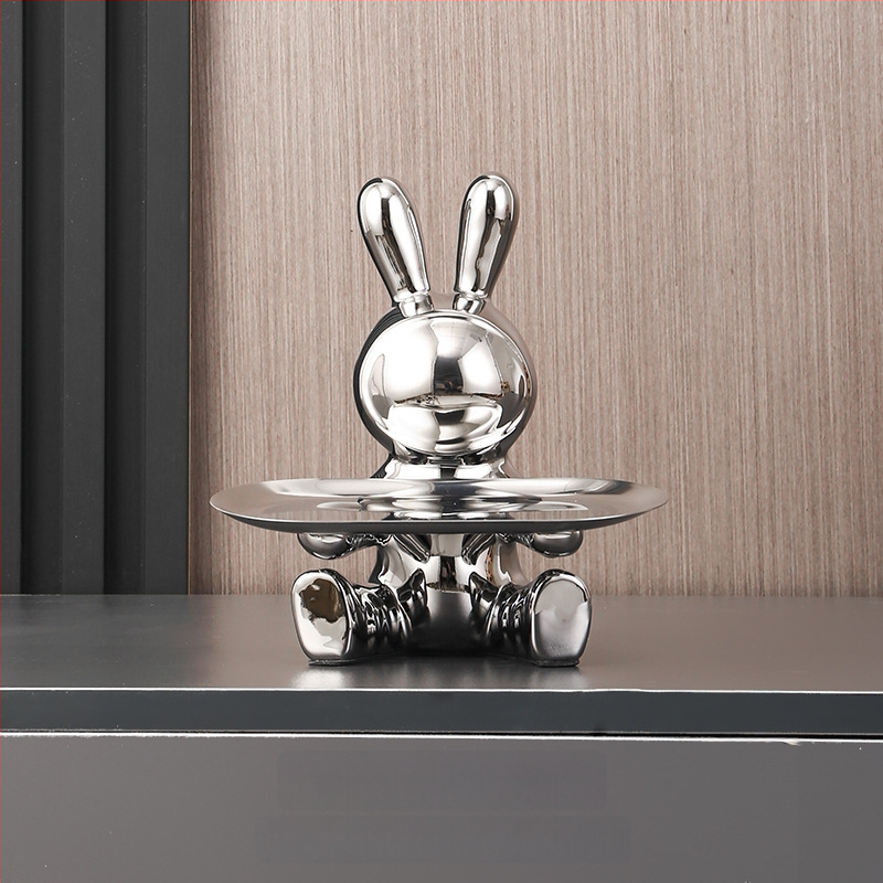 Lufi kutya szobor szintetikus gyantából - modern, minimalist dizájn a nappaliba és szekrényekhez; Anyag: szintetikus gyanta; Kategória: gyanta kézműves tárgyak; Ajándék új otthonra