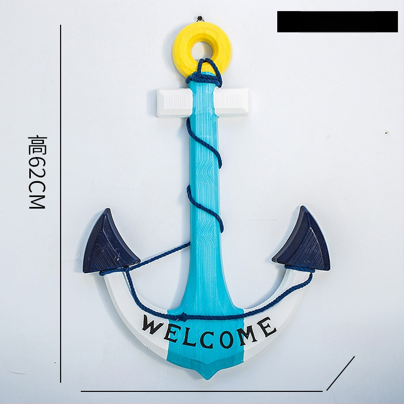 Medinis ankeris – sienos dekoras, Viduržemio jūros stilius, Welcome motyvas, pušies medis