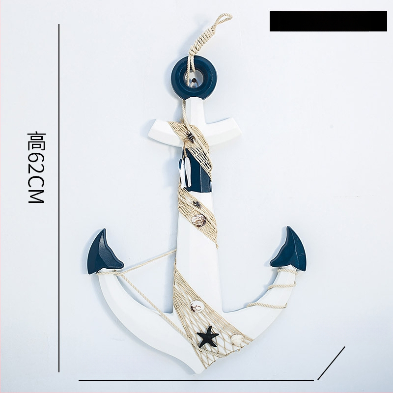 Medinis ankeris – sienos dekoras, Viduržemio jūros stilius, Welcome motyvas, pušies medis