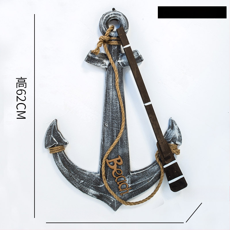 Medinis ankeris – sienos dekoras, Viduržemio jūros stilius, Welcome motyvas, pušies medis