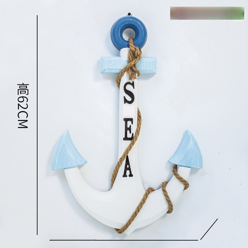 Medinis ankeris – sienos dekoras, Viduržemio jūros stilius, Welcome motyvas, pušies medis