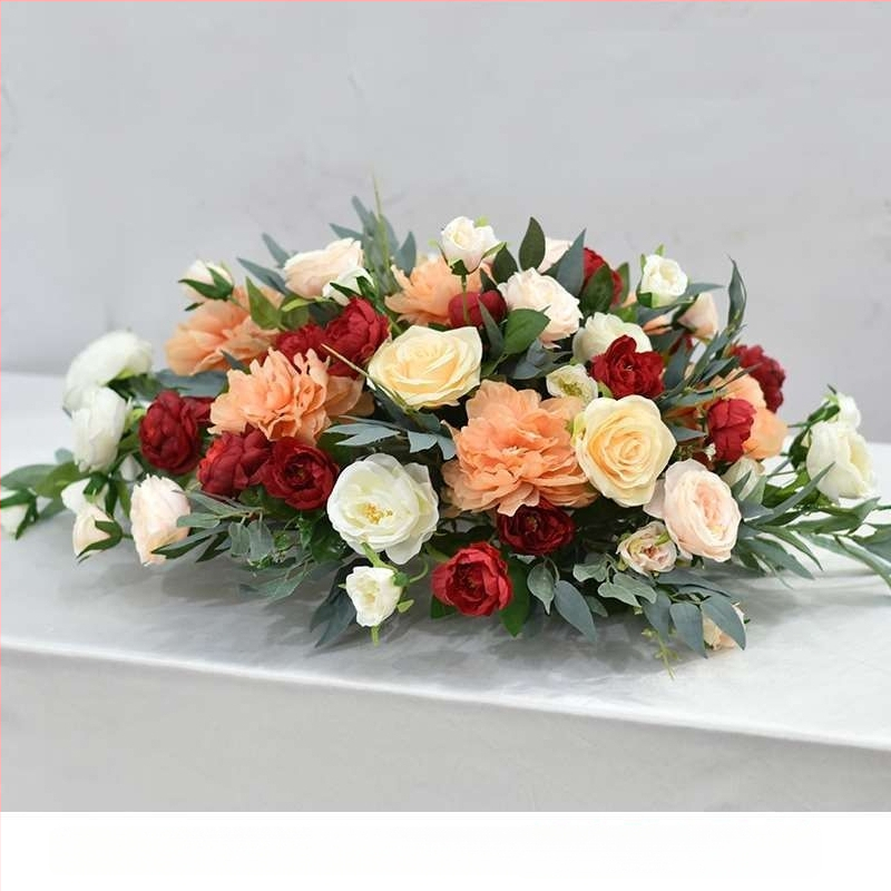 Mākslīgu ziedu galda centrālais dekors – margriete drukāšana, flokēšana, kāzām