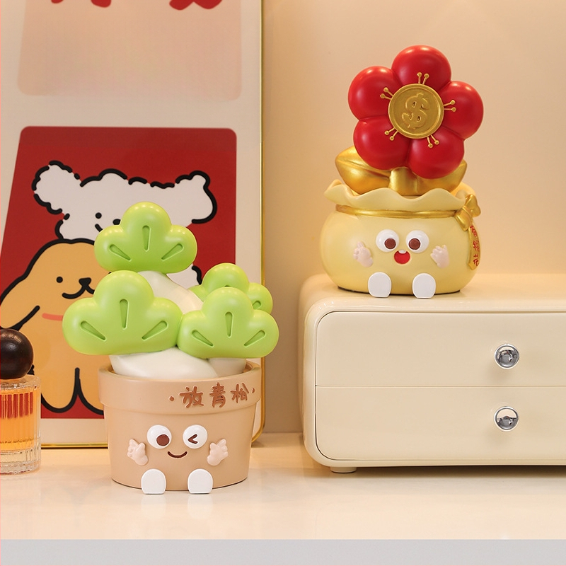 Biuro stalo dekoras nerimo mažinimui ir emocinei stabilumui (Medžiaga: derva; Stilius: paprastas ir šiuolaikiškas; Verslo dovana)