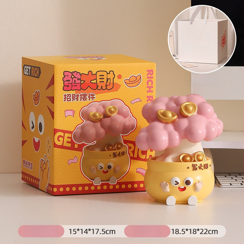 Biuro stalo dekoras nerimo mažinimui ir emocinei stabilumui (Medžiaga: derva; Stilius: paprastas ir šiuolaikiškas; Verslo dovana)