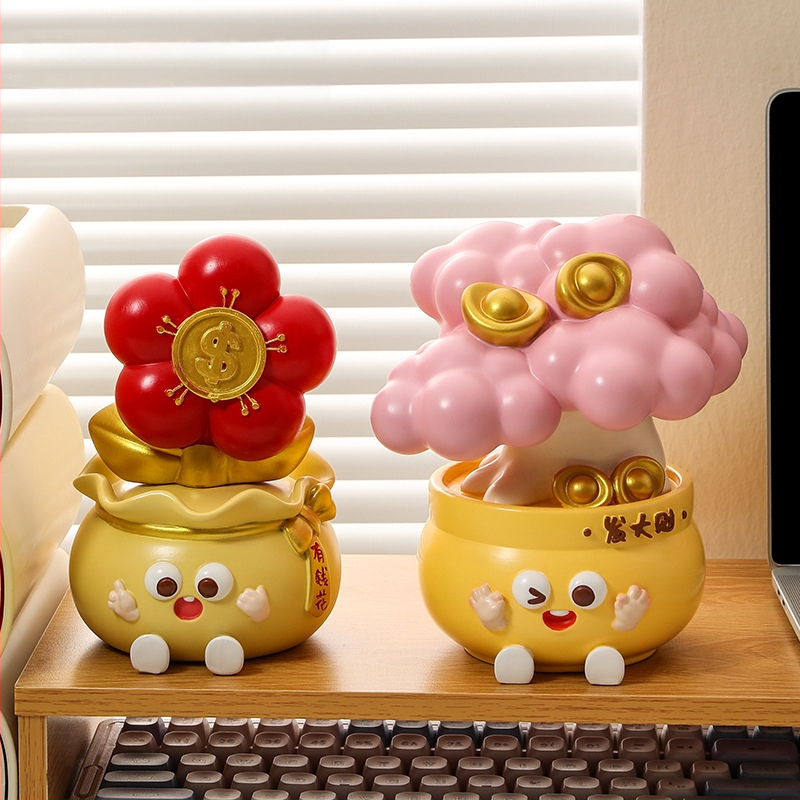 Biuro stalo dekoras nerimo mažinimui ir emocinei stabilumui (Medžiaga: derva; Stilius: paprastas ir šiuolaikiškas; Verslo dovana)