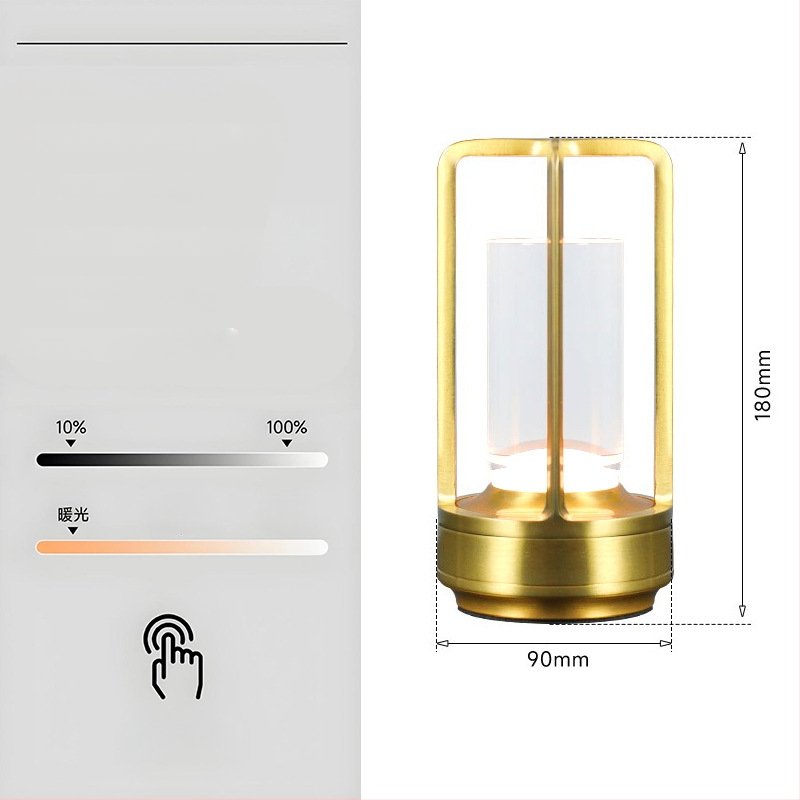 Stalo lempa su kryžiaus formos krištolo dizainu, įkraunama, prisilietimo valdymas, aplinkos šviesa, metalo laikiklis
