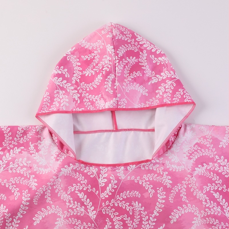 Kapucėtas vonios rankšluostis, dvipusis veliūras spausdintas — Zhikai textile, 200–300 g, spausdinimas