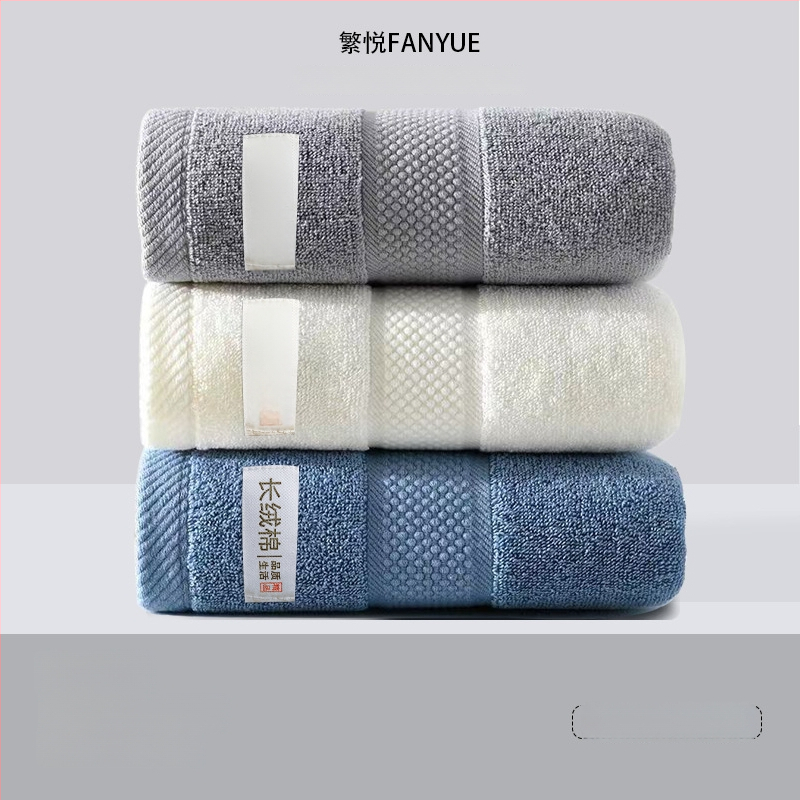 Pamut arc- és testtörölköző, vastagított, puha, nagyon nedvszívó, 100D szál, egyszerű szövés