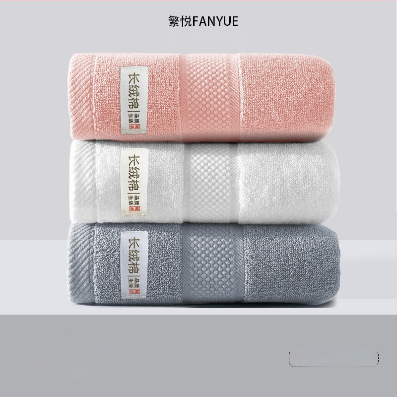 Pamut arc- és testtörölköző, vastagított, puha, nagyon nedvszívó, 100D szál, egyszerű szövés