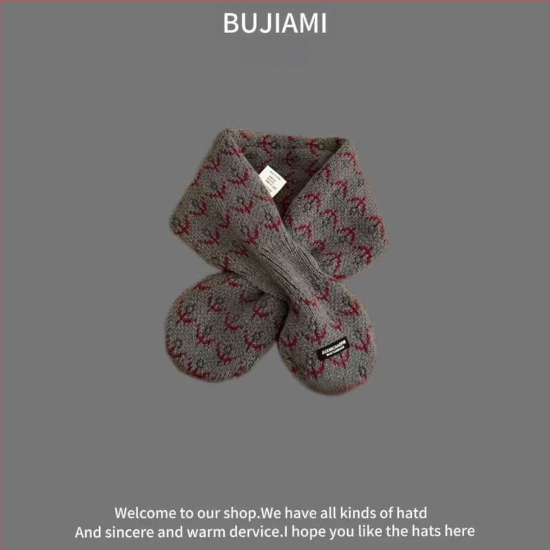 Vilnonis šalikas, universalus, žiemos šiluma, spalvotų tinklelio raštas, tie-dye apdaila — Bajia Rice