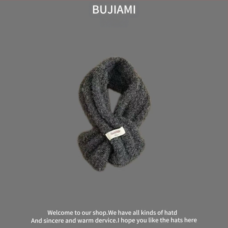 Vilnonis šalikas, universalus, žiemos šiluma, spalvotų tinklelio raštas, tie-dye apdaila — Bajia Rice