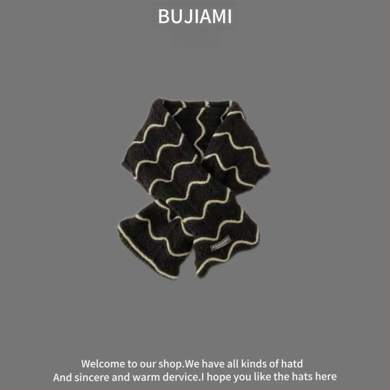 Vilnonis šalikas, universalus, žiemos šiluma, spalvotų tinklelio raštas, tie-dye apdaila — Bajia Rice