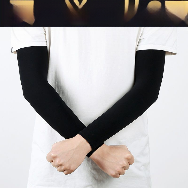 Unisex saules aizsardzības roku piedurknes vasarai, garas, 100% kokvilna