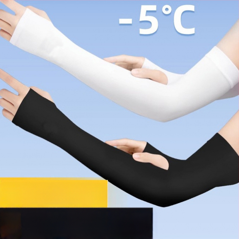 Unisex saules aizsardzības roku piedurknes vasarai, garas, 100% kokvilna